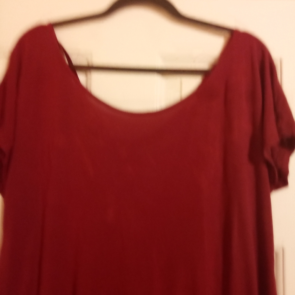 Torrid Whimsigoth Boho Goth Romantic Gothic Psy Trance Sheer Blouse Size OX - Picture 2 of 5
